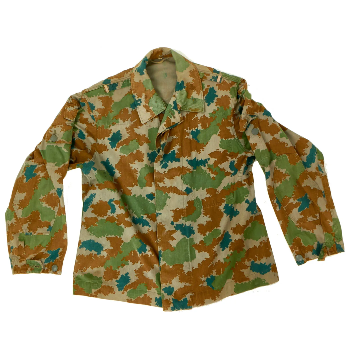 1964 Dated East German M58 Blumentarn Camouflage Utility Uniform Set - Blouse and Trousers