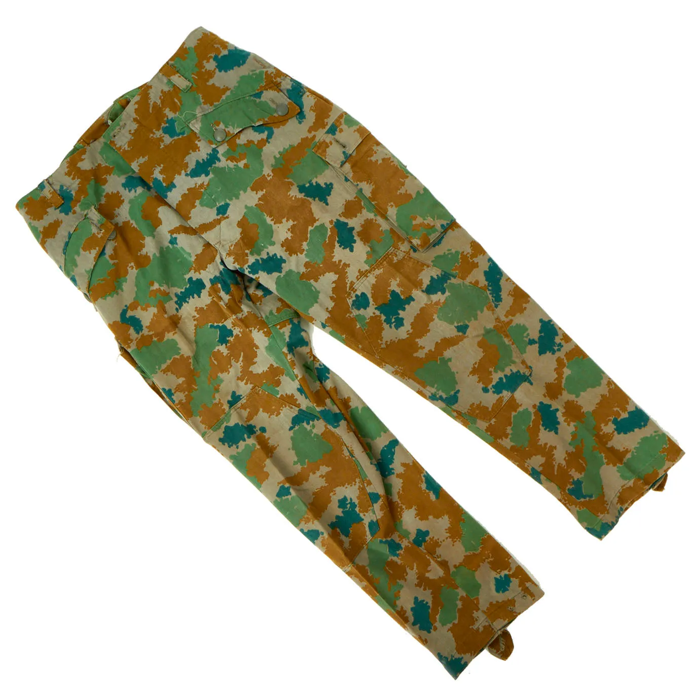 1964 Dated East German M58 Blumentarn Camouflage Utility Uniform Set - Blouse and Trousers