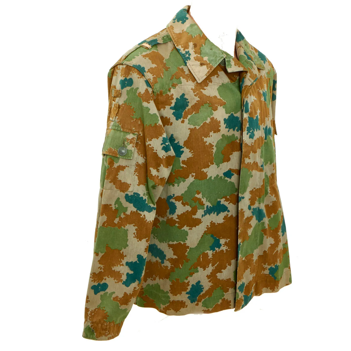 1964 Dated East German M58 Blumentarn Camouflage Utility Uniform Set - Blouse and Trousers