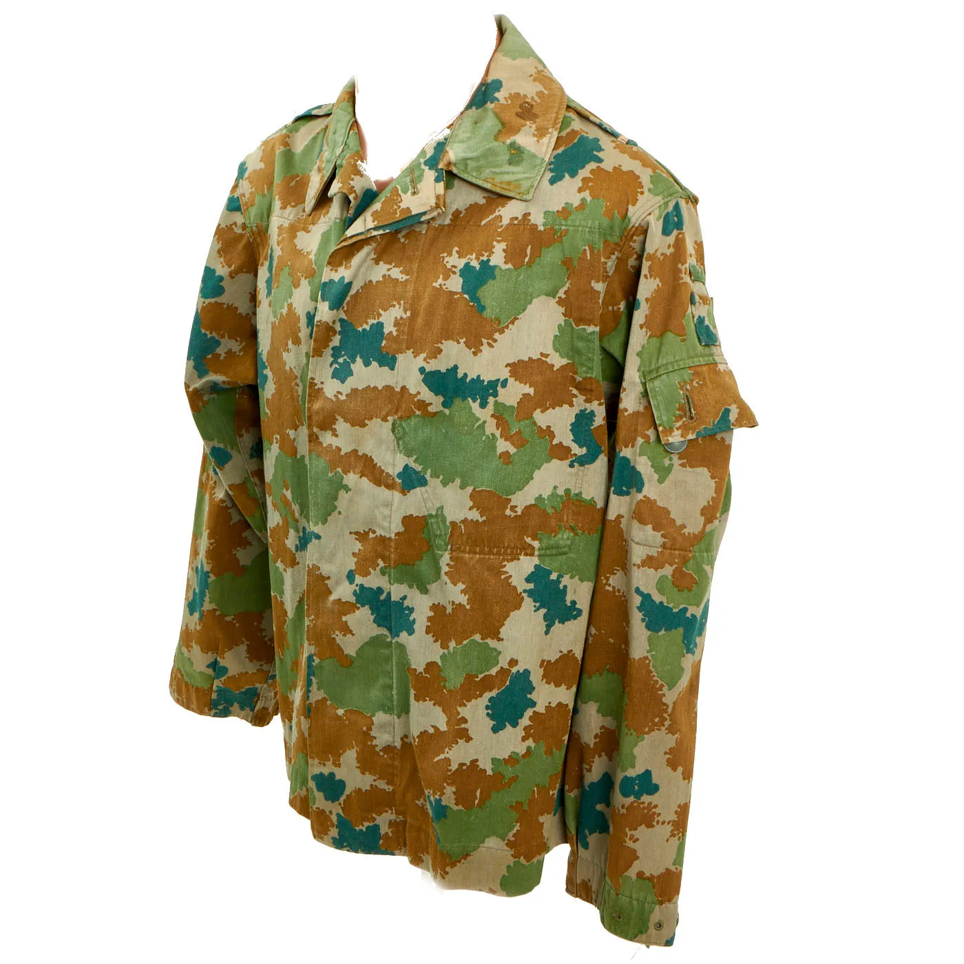 1964 Dated East German M58 Blumentarn Camouflage Utility Uniform Set - Blouse and Trousers