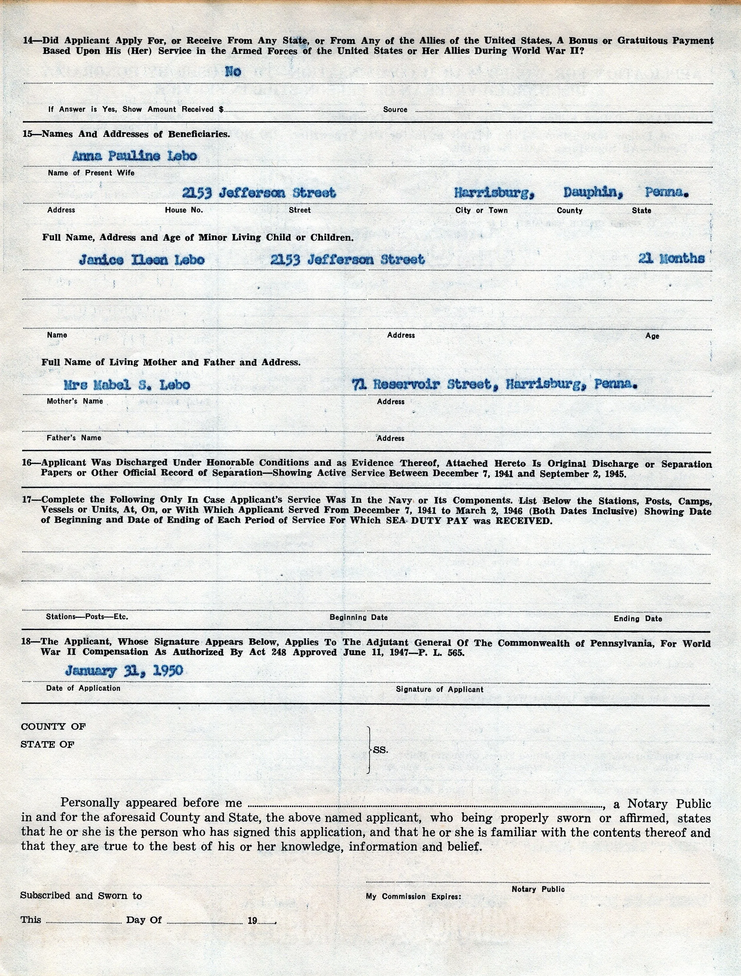 Original U.S. WWII 330th Infantry Regiment 83rd Division Infantry Platoon Leader’s “Untouched” Trunk Grouping - Lt. Donald Lebo