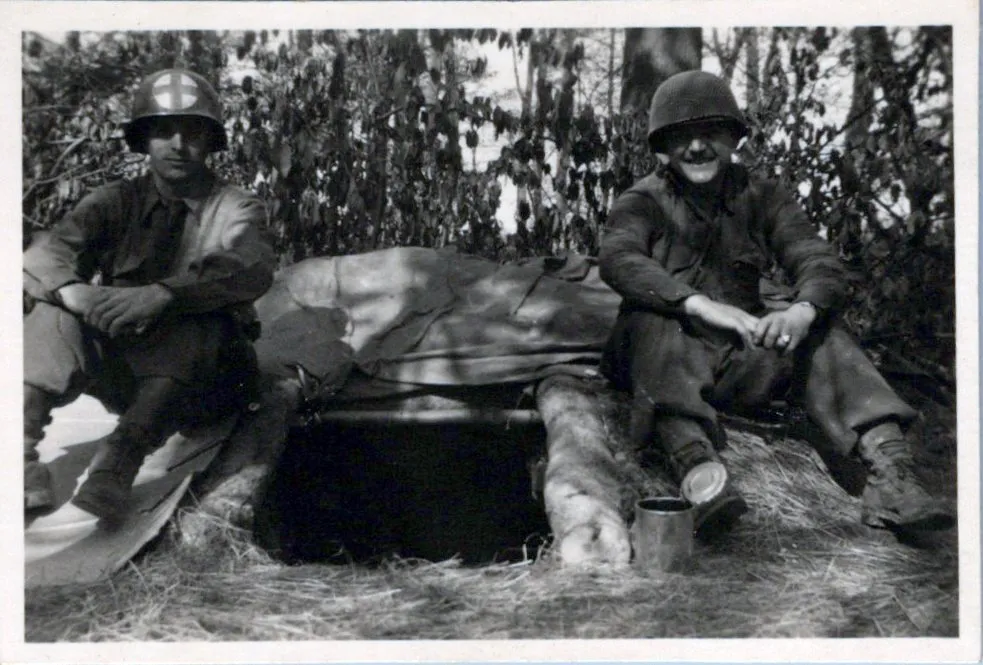 Original U.S. WWII 330th Infantry Regiment 83rd Division Infantry Platoon Leader’s “Untouched” Trunk Grouping - Lt. Donald Lebo