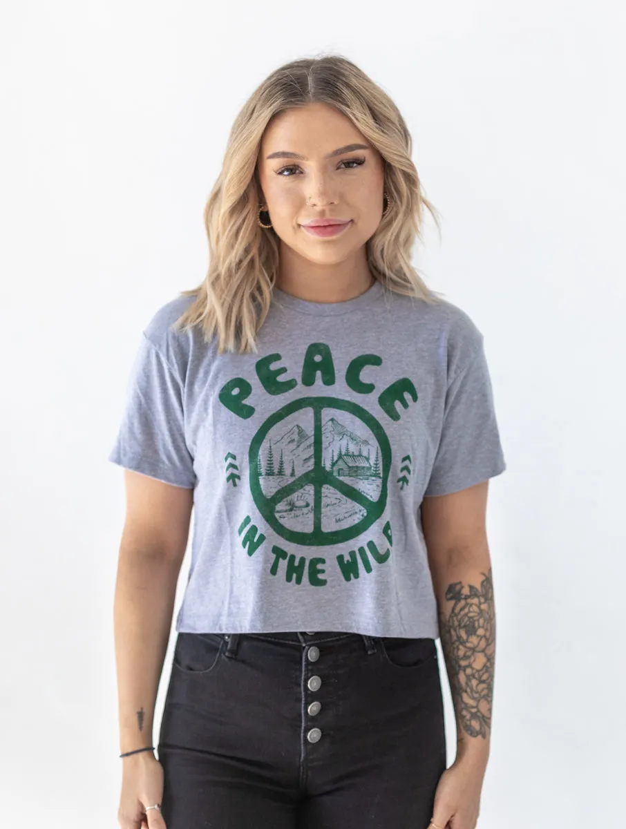 Peace In The Wild Crop Tee