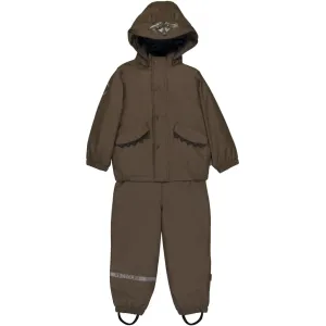 PU Rainwear Padded Animal (overalls 80-104) - Chocolate Chip