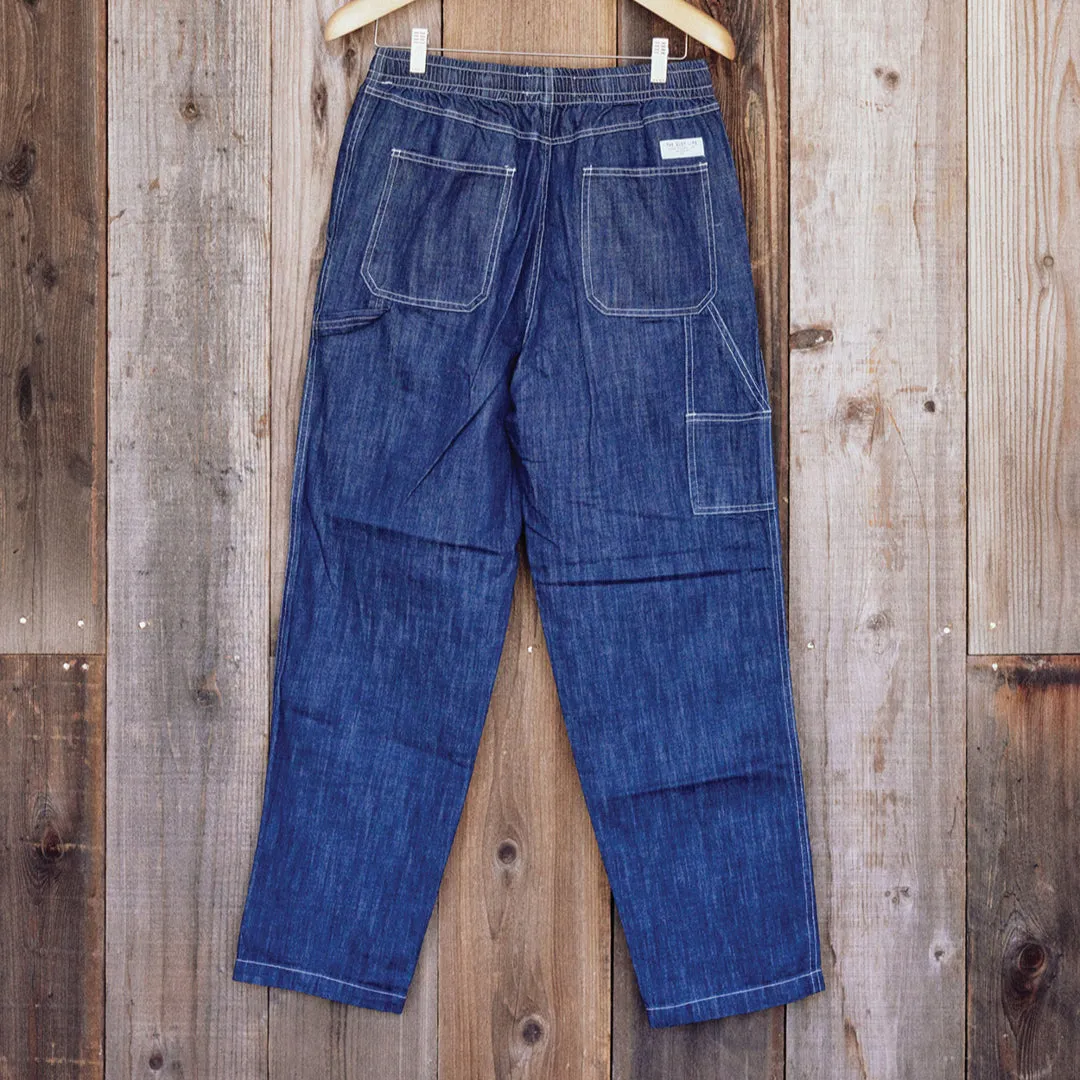 QL x Lonely Palm Denim Carpenter Pant - Dk. Blue Urchins - Small