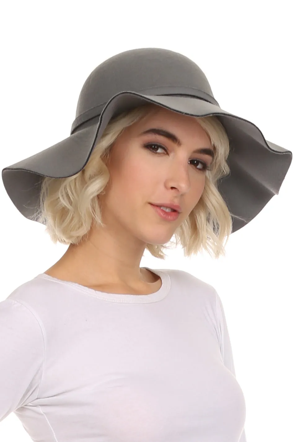 Sakkas Cruz Womens Wide Brimmed Floppy Hat With Knotted Band