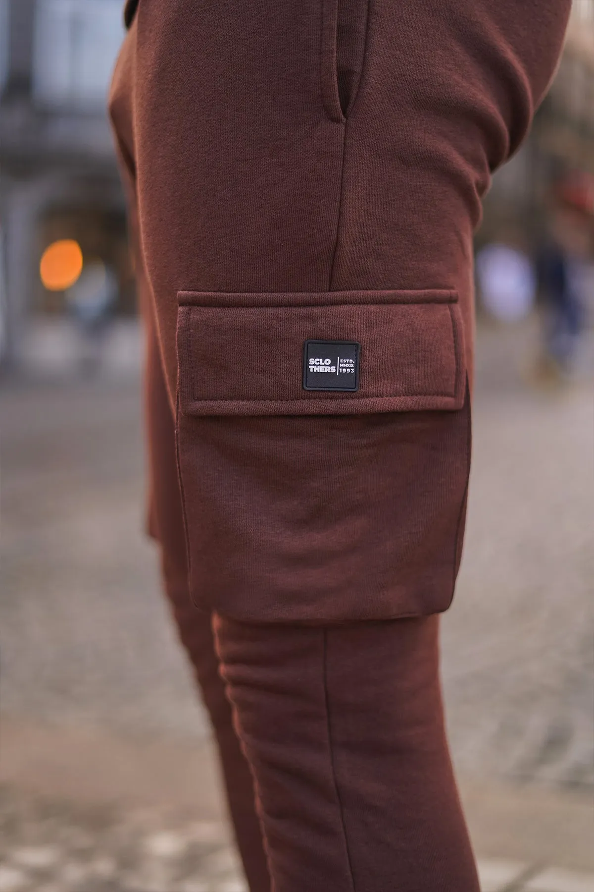 Sclothers Brown Cargo Jog Pants - W23 - MTR093R