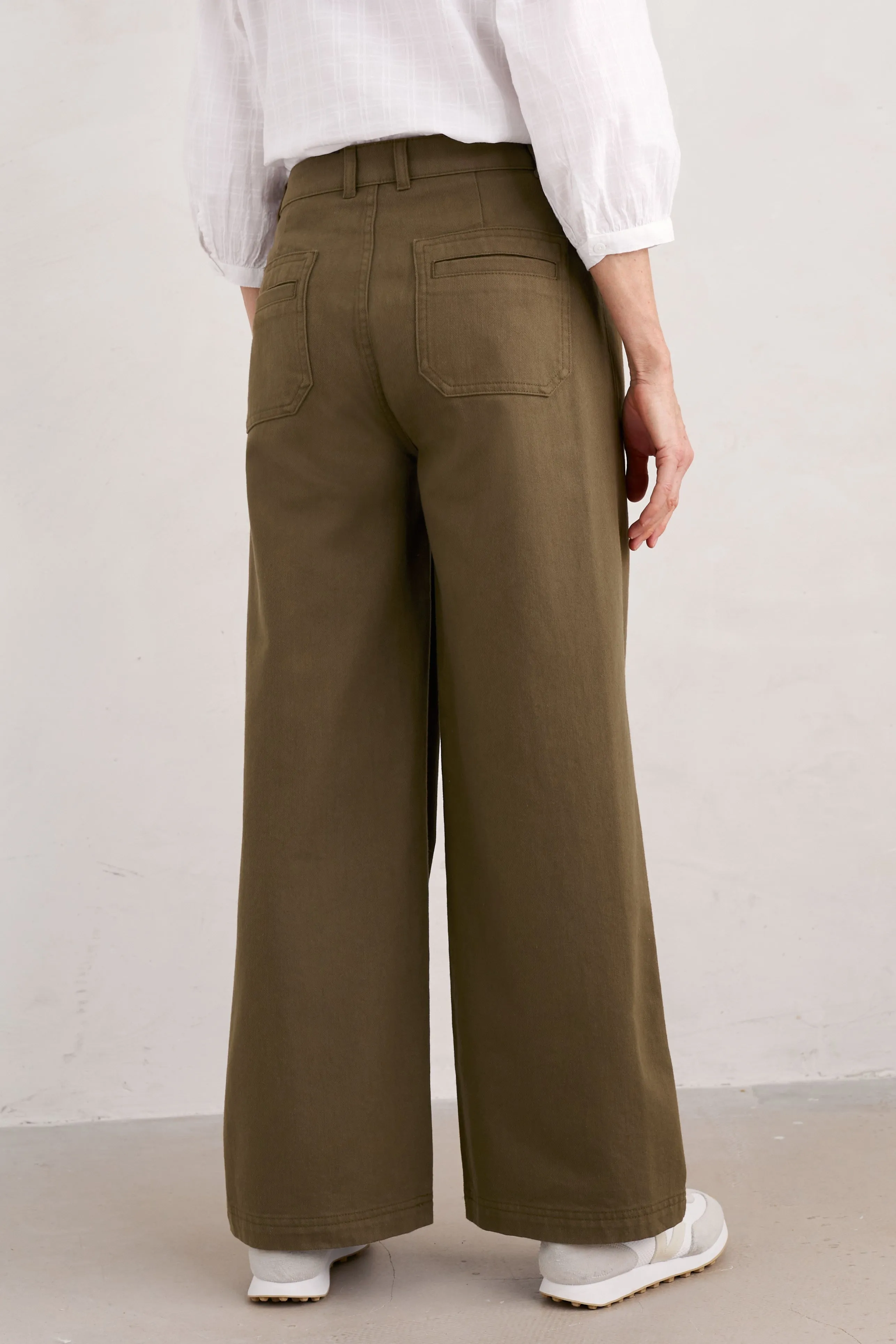 Seasalt Milly Trouser in Dark Seagrass