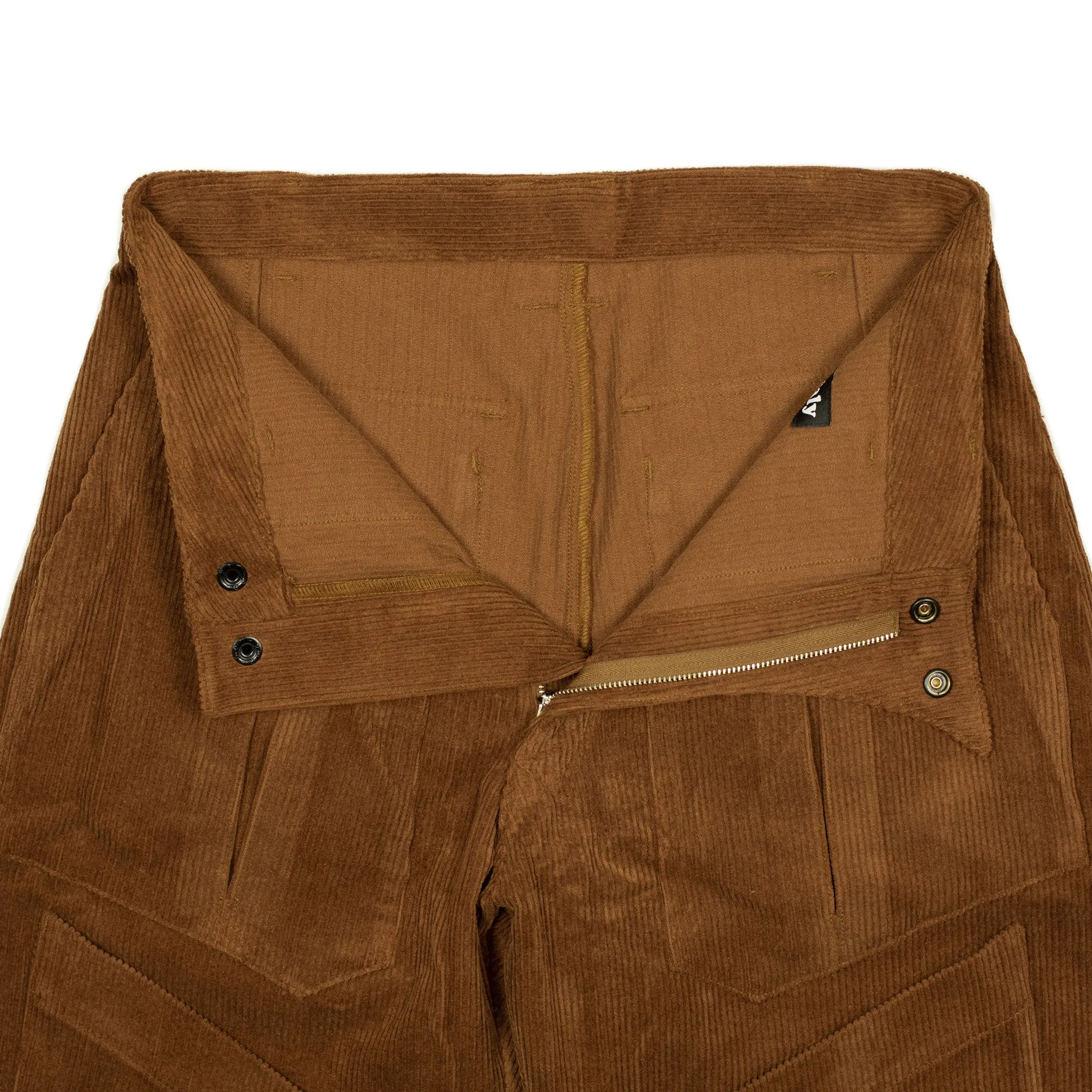 Submarine trousers in chestnut 8-wale corduroy