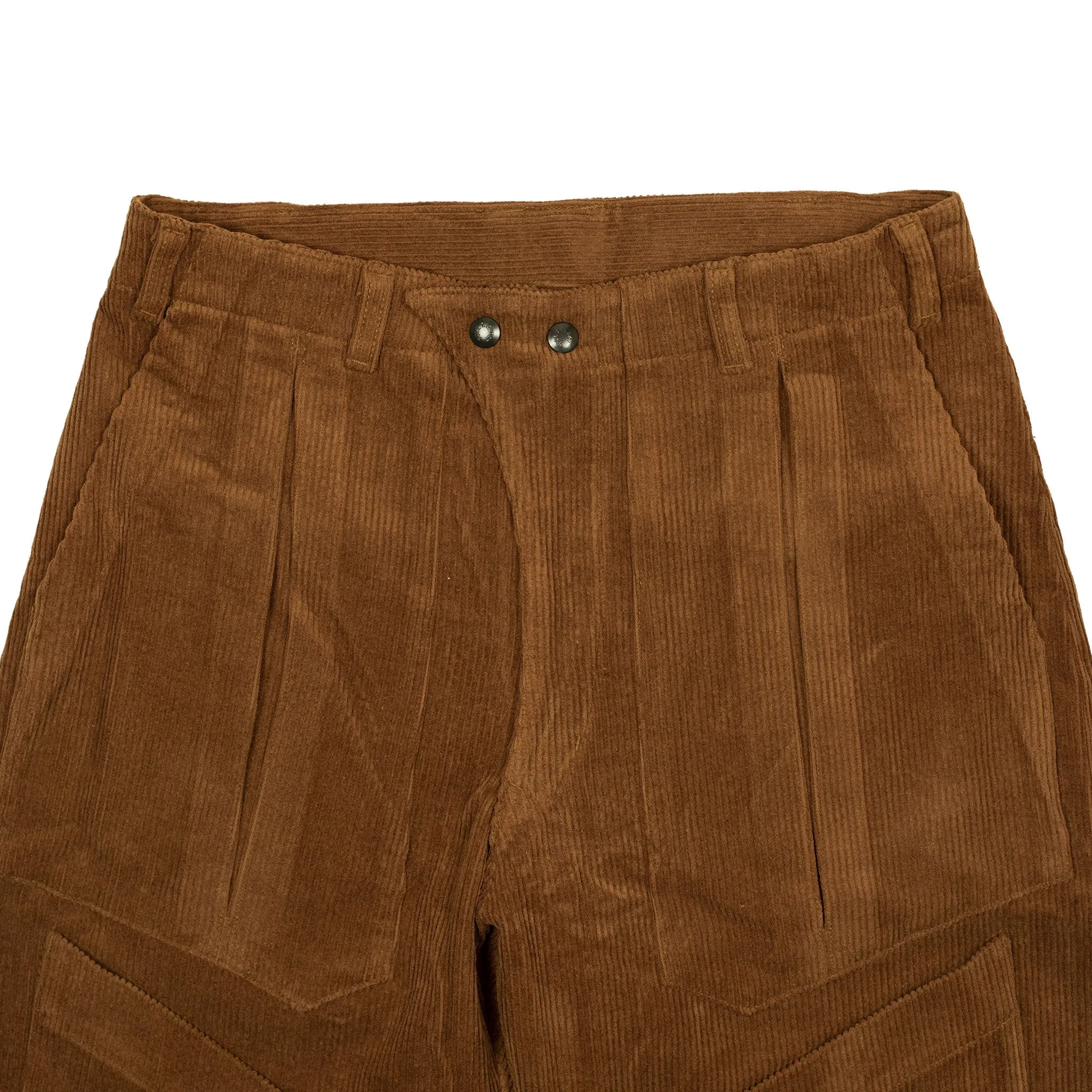 Submarine trousers in chestnut 8-wale corduroy