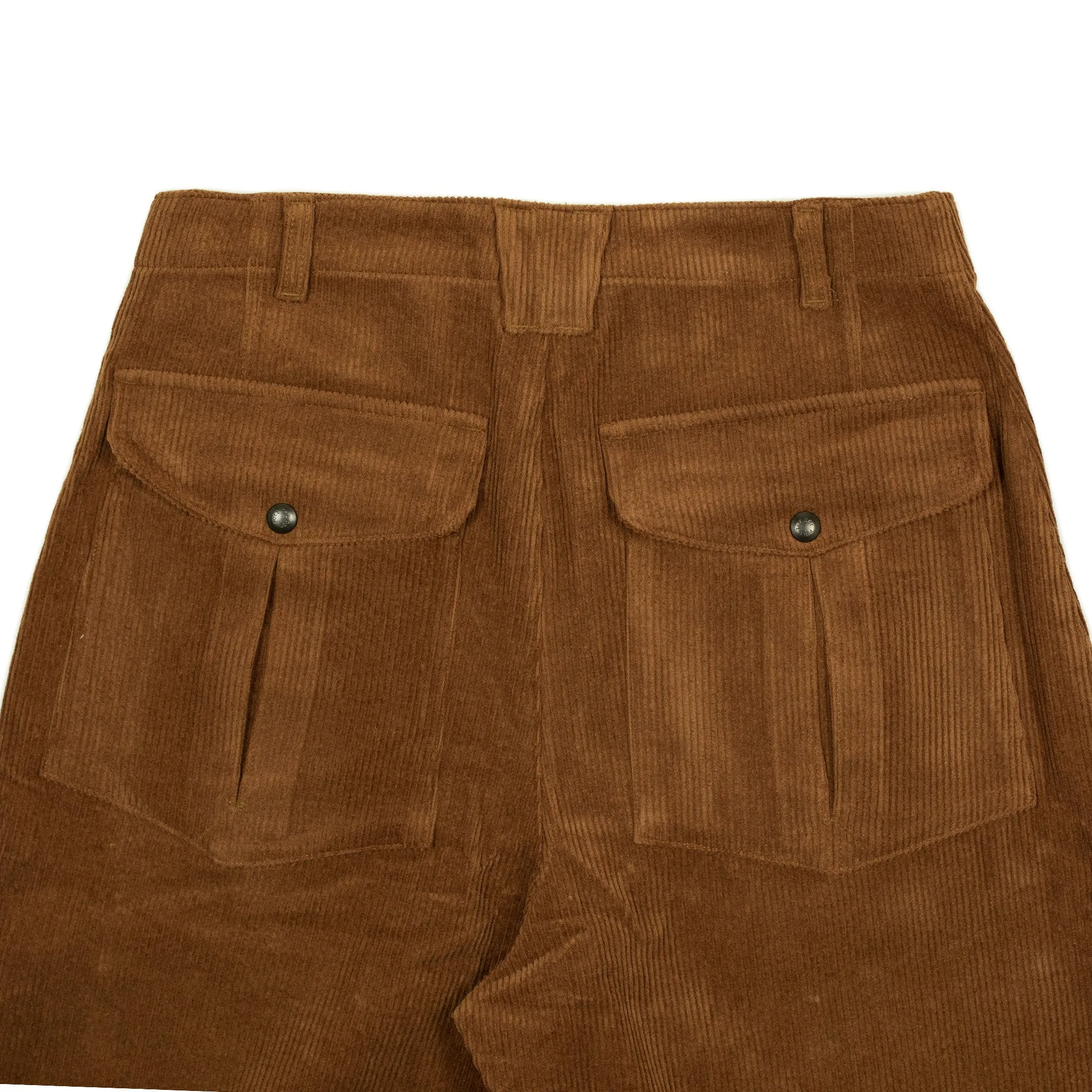 Submarine trousers in chestnut 8-wale corduroy