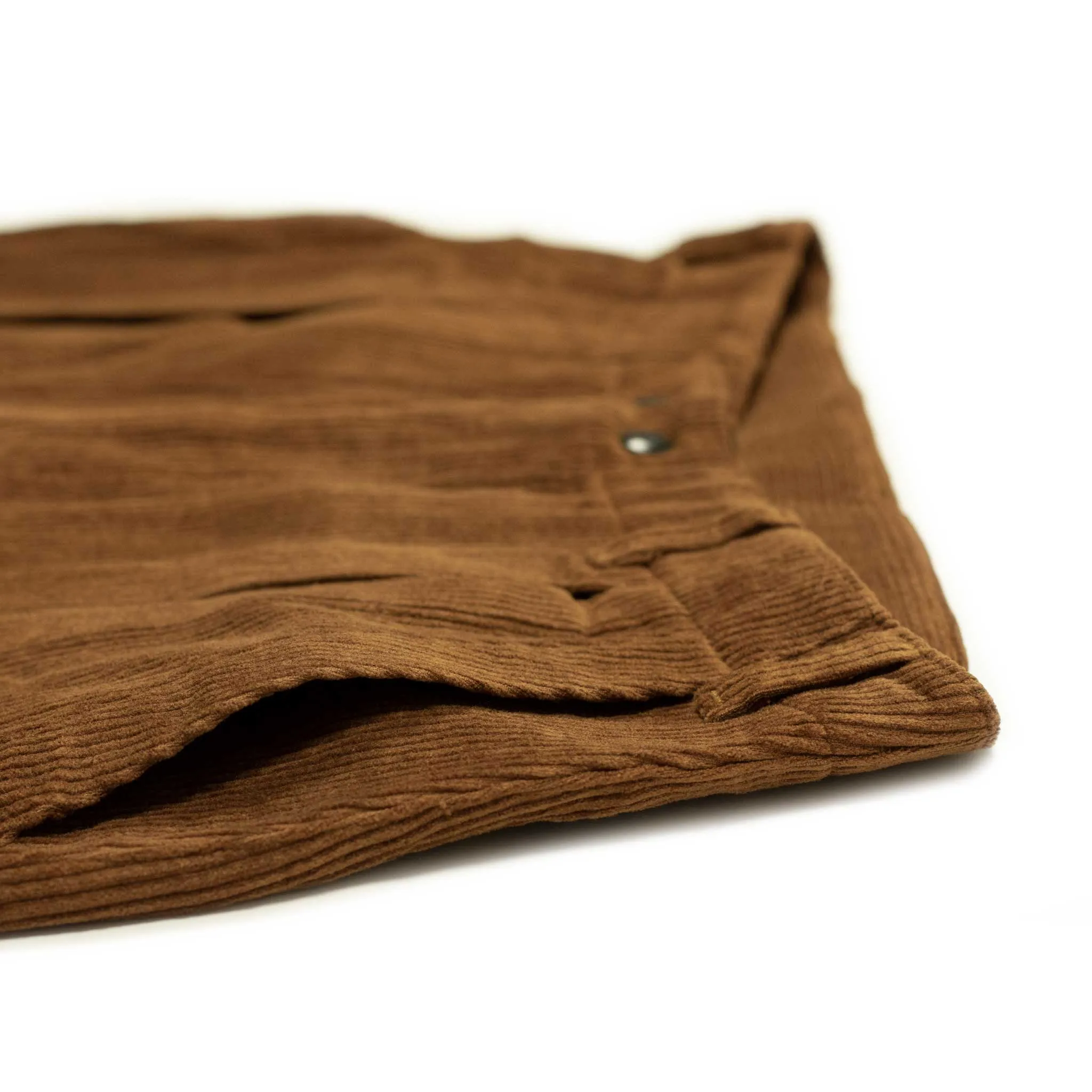 Submarine trousers in chestnut 8-wale corduroy