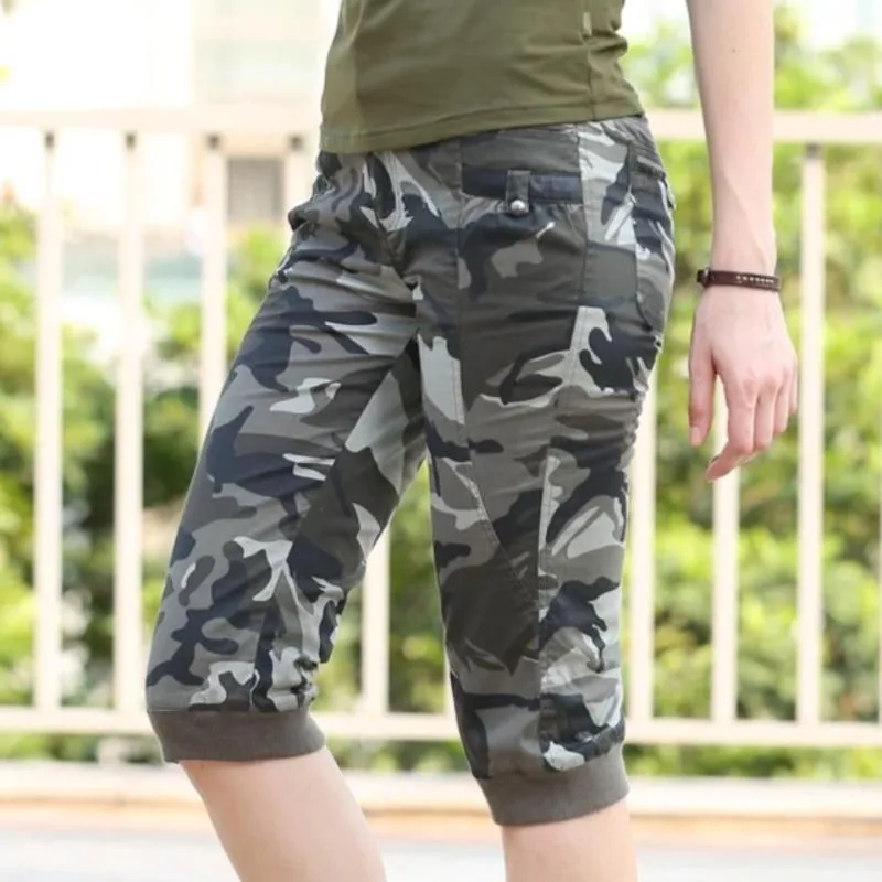 Summer Style Knee length Military Camouflage Shorts