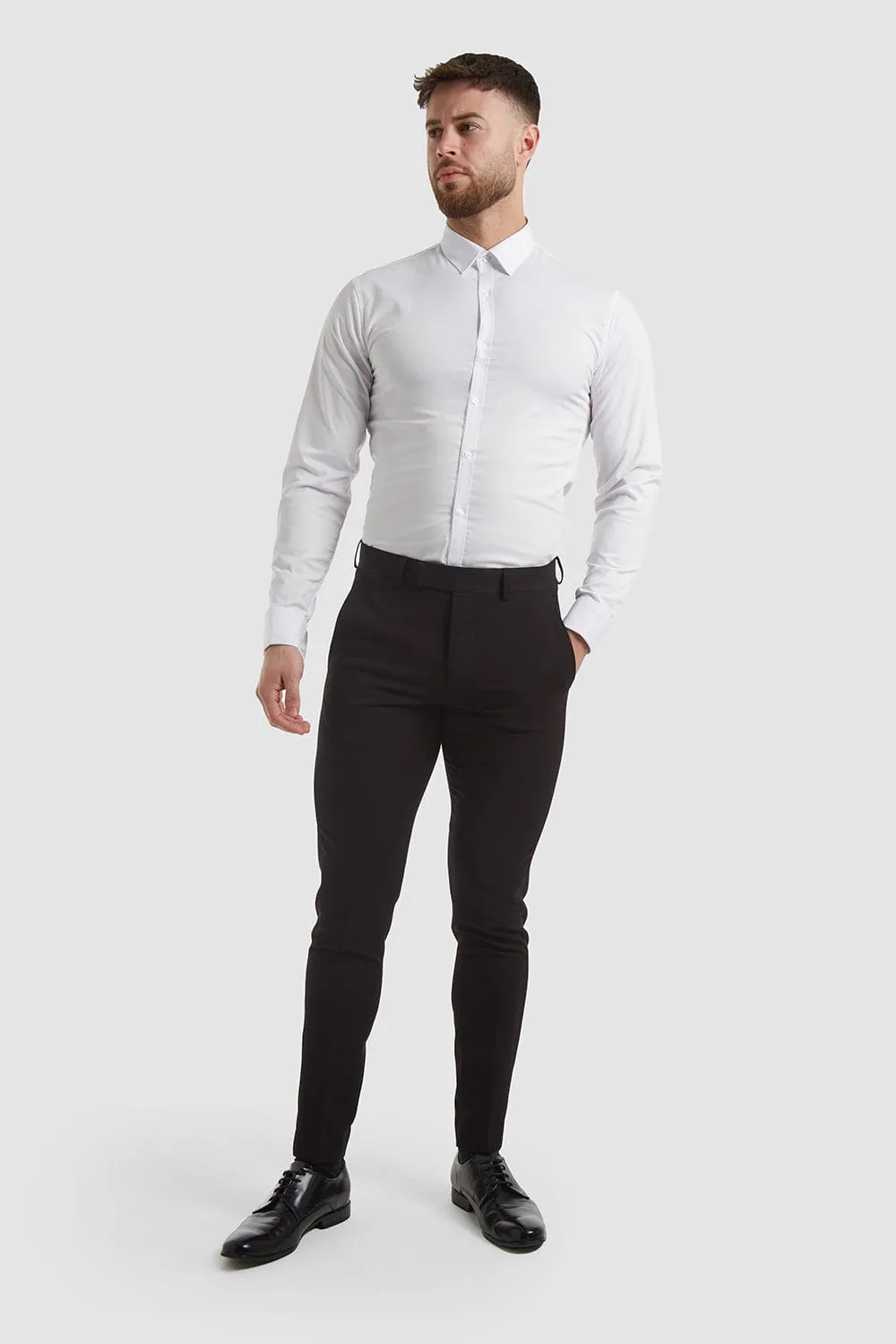 True Athletic Fit Suit Pants in Black