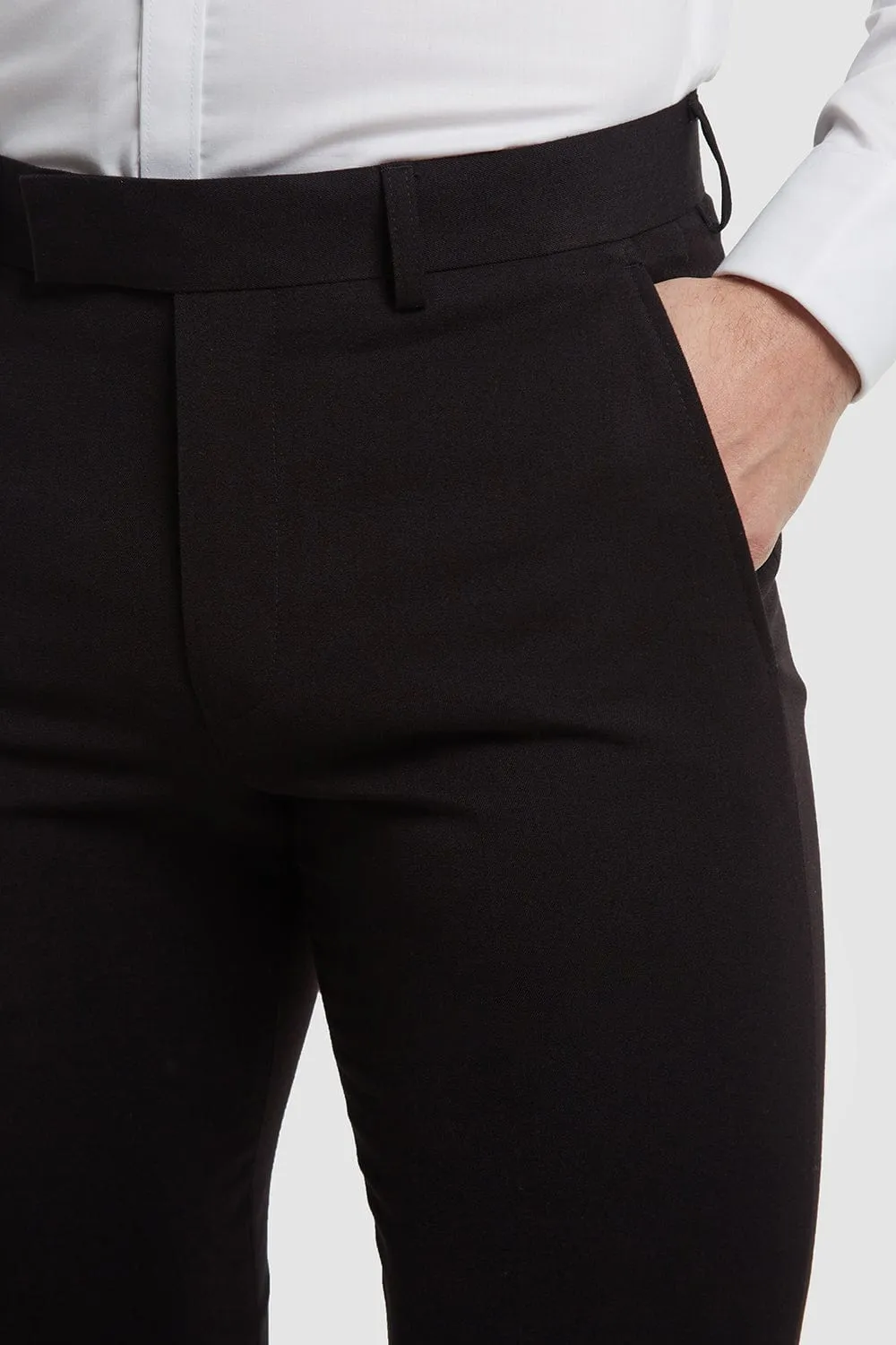 True Athletic Fit Suit Pants in Black