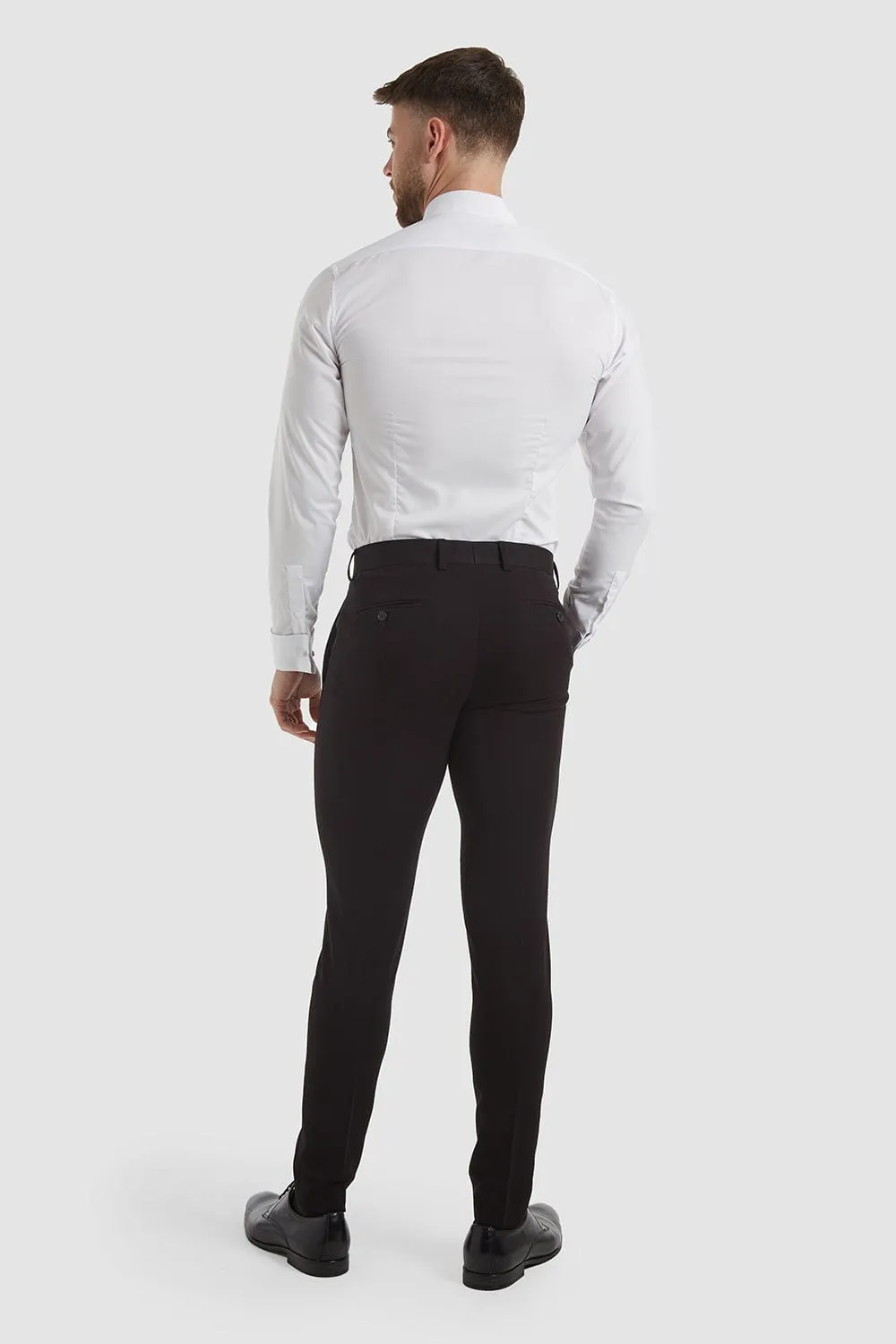 True Athletic Fit Suit Pants in Black