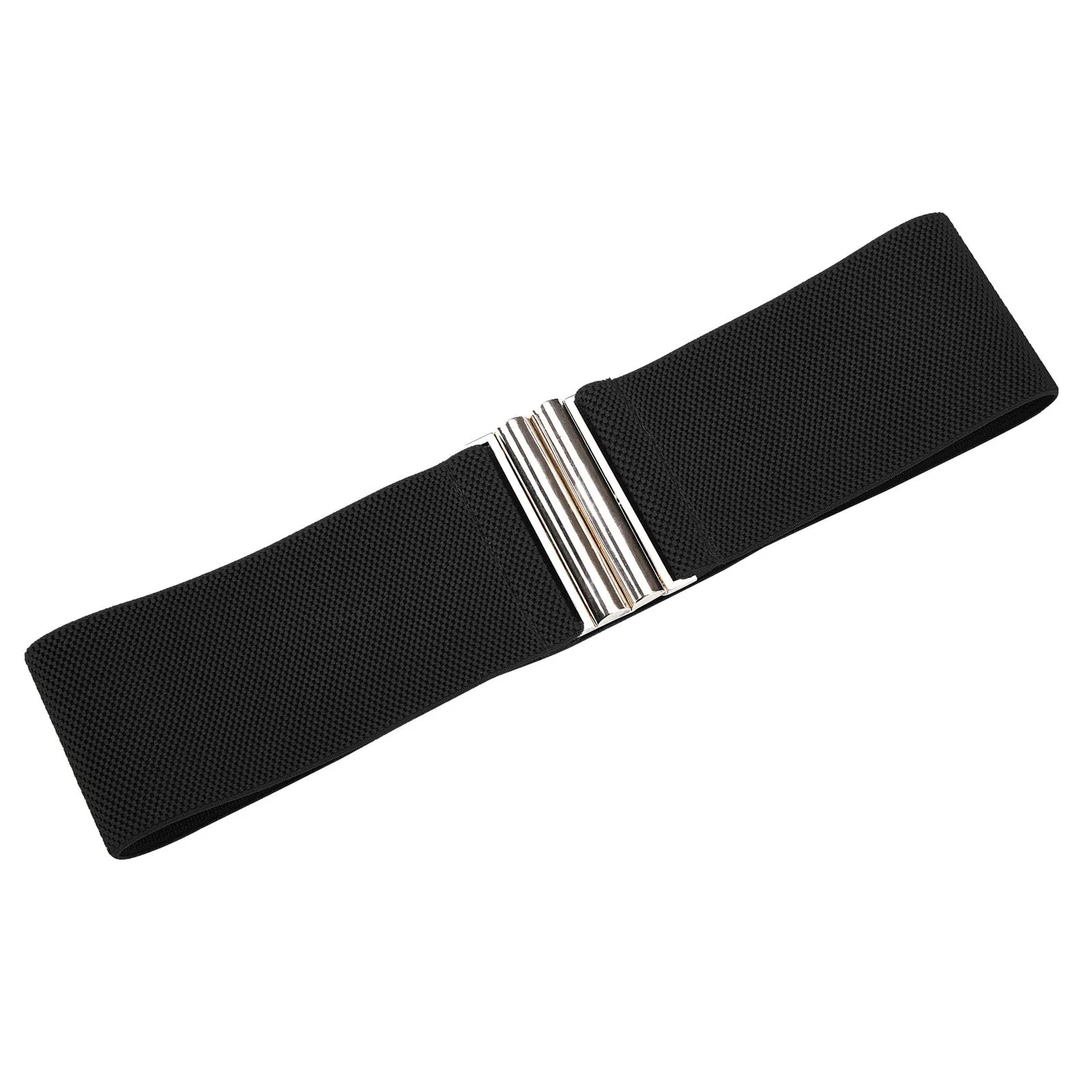 Wide Metal Hook Stretchy Belt