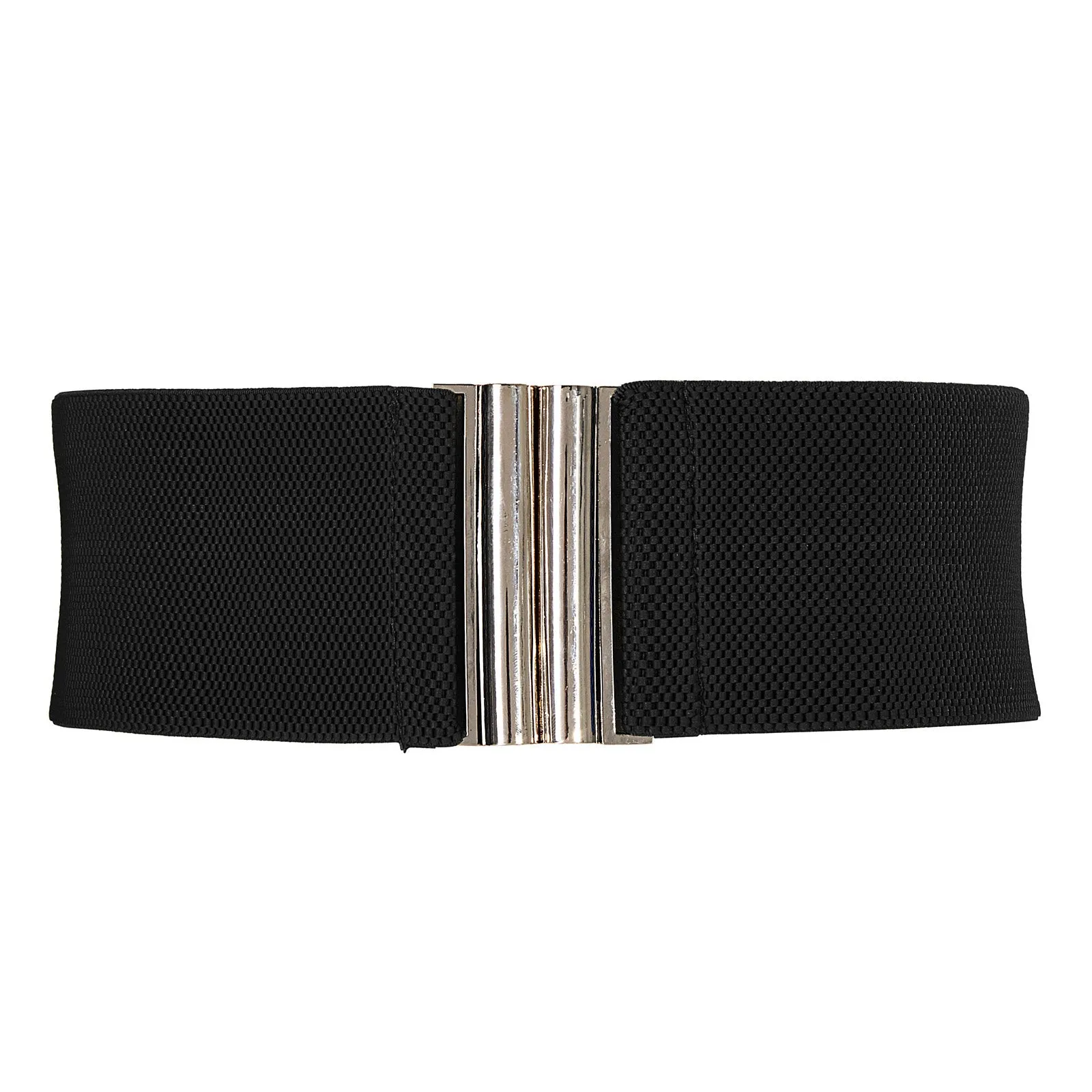 Wide Metal Hook Stretchy Belt