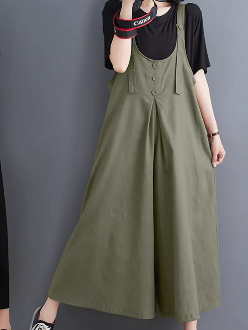 Women's Comfort Meets Style Wide-Leg  Dungarees