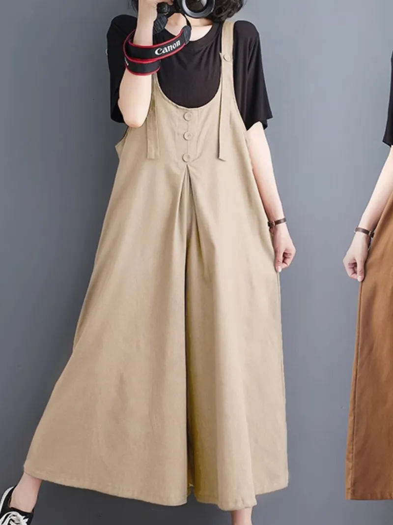 Women's Comfort Meets Style Wide-Leg  Dungarees