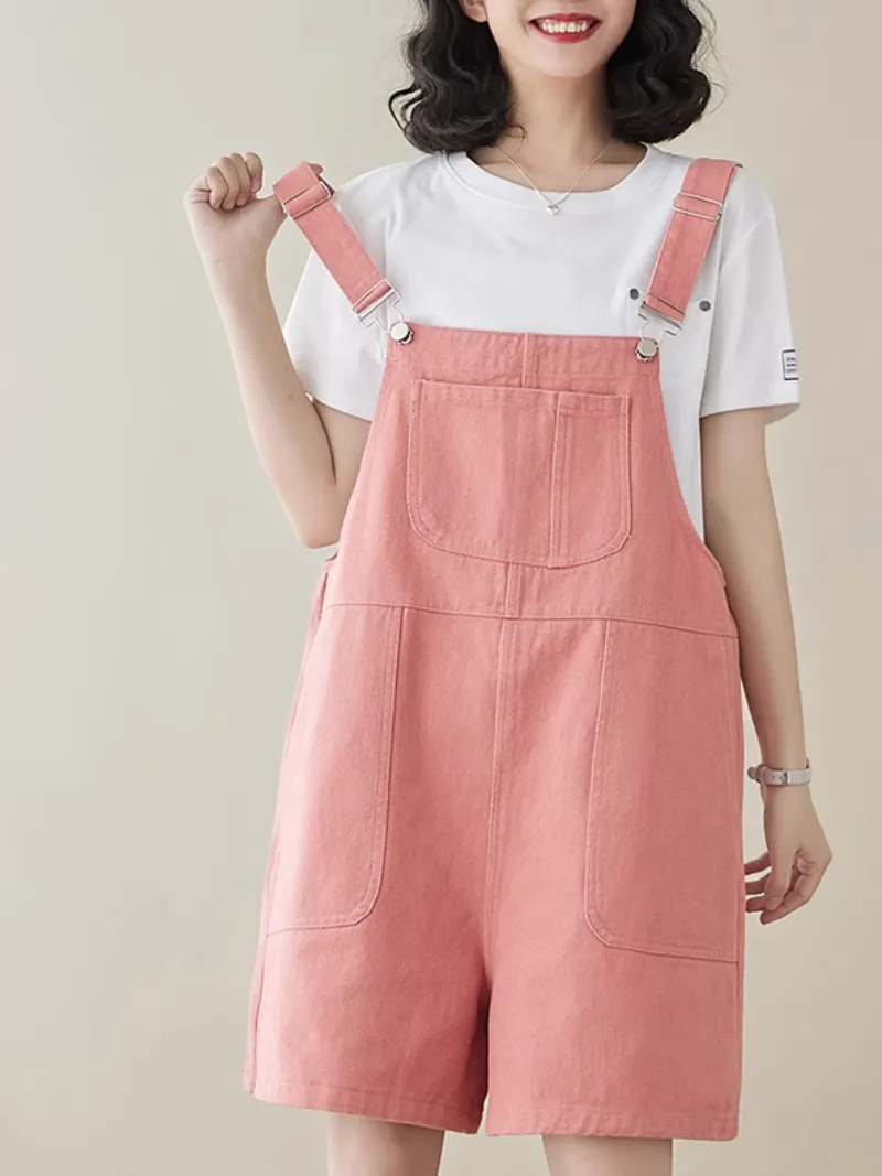 Women's  Summer Everyday Pockets Overalls Dungarees