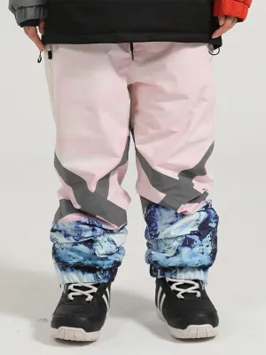 Yeefine Reflective Stripe Unisex Snowboard Ski Cargo Jogger